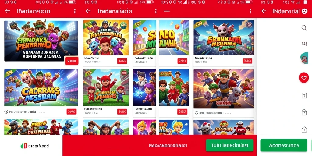 Grafis yang memukau dan interaktif dalam setiap permainan.